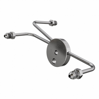 Goodridge, front T-bar narrow AN3 High polished stainless steel. 9/32 i gruppen Reservdelar & Tillbehör / Bromsar / Kopplingar Broms / Fördelning hos Blixt&Dunder AB (701431)