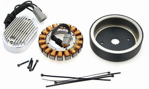 Alternator kit 38 Amp, Softail 2001-2006 in the group Parts & Accessories / Electrical parts / Charging / Stator & rotor at Blixt&Dunder AB (71-0081)