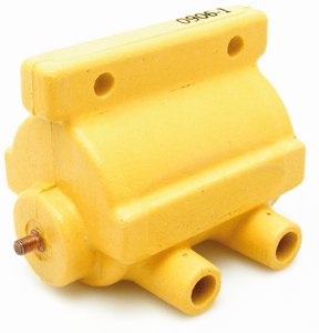 Ignition coil, high performance 12V, 65-83, Accel, yellow in the group Parts & Accessories / Electrical parts / Ignition / Coils at Blixt&Dunder AB (72-0009)