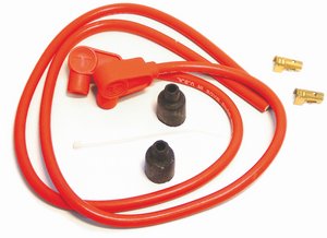 Ignition wires, neon/orange silicone, Sumax electric/point ignitions in the group Parts & Accessories / Electrical parts / Ignition / Ignition Cables & Accessories at Blixt&Dunder AB (72-0127)