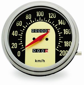 Hastighetsmtare, Fatbob 1:1,FL 68-84/FX 70-72 (62-67 mod) i gruppen Reservdelar & Tillbehr / Mtare / Hastighetsmtare (Vajerdrivning) hos Blixt&Dunder AB (73-0004)