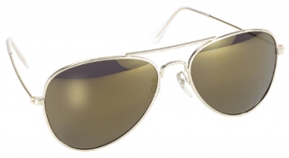 Sunglasses Aviator Smoke Gold Mirror/Gold in the group Clothing & Accessories / Goggles at Blixt&Dunder AB (81-0193)