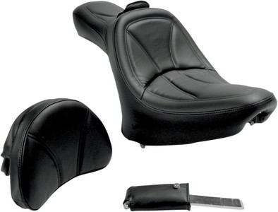 Saddlemen King Seat With Driver Backrest Harley Davidson Seat King Frt i gruppen Reservdelar & Tillbehr / Ram och chassidelar / Sadlar / Saddlemen hos Blixt&Dunder AB (816HFJ)