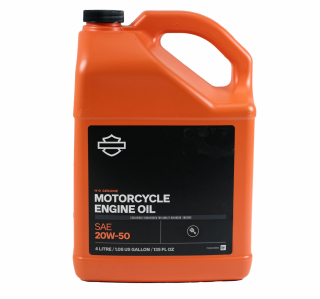 Harley-Davidson Motorolja - SAE 20W-50 4L i gruppen Servicedelar & Olja / Olja & rengring / Harley Davidson / Motorolja hos Blixt&Dunder AB (90-0203)