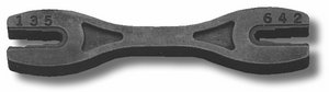 Deluxe spoke wrench, for 6 different nipple size in the group Tools / Workshop  equipment / Special tools /  at Blixt&Dunder AB (90-0309)