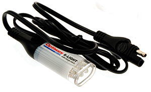 OPTIMATE 12V LED ficklampa med batteri/laddningscheck, SAE kontakt i gruppen Verktyg & Skruv / Batteriladdare & Tillbehr hos Blixt&Dunder AB (90-0358)