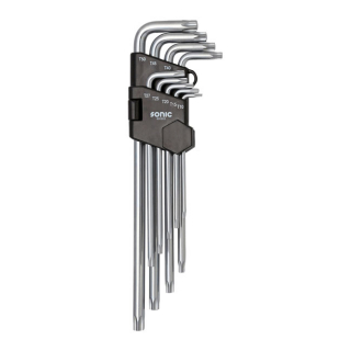Torx nyckelsats T10-T50, 9 nycklar. Lnga i gruppen Verktyg & Skruv / Verktyg / Handverktyg / Insex/Torx/Bits / Torx hos Blixt&Dunder AB (90-0382)