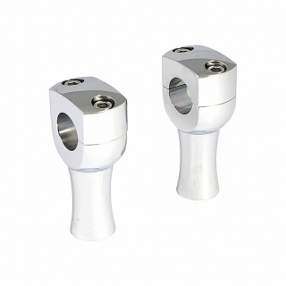 Dighton 3 domed risers. Chrome  Chrome. Aluminum lightweight for 1 han i gruppen  hos Blixt&Dunder AB (900851)