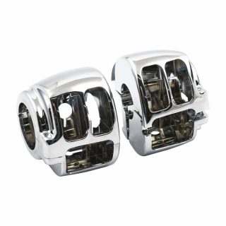 Switch housing set. Chrome 11-25 Softail, 12-17, Dyna, 14-22 i gruppen hos Blixt&Dunder AB (900897)