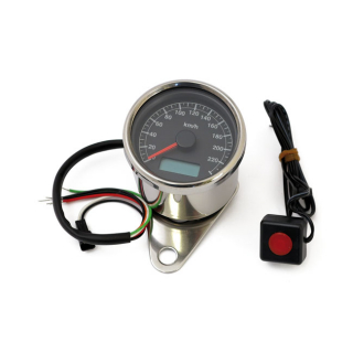 Stoker, Electronic Speedometer. 60Mm. Black Face Compatible With Stock i gruppen Reservdelar & Tillbehr / Mtare / Hastighetsmtare Elektronisk hos Blixt&Dunder AB (901163)