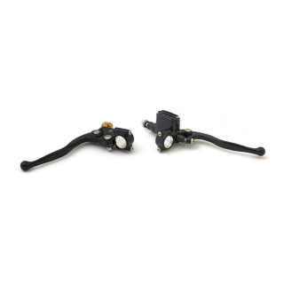 Old School Handlebar Control Kit  Black, With 11/16