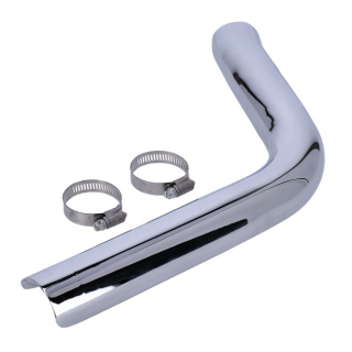 Paughco, Heatshield Rear. Chrome i gruppen  hos Blixt&Dunder AB (903498)