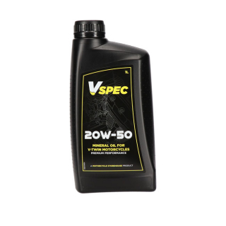 Vspec, 20W50 (Mineral) Motor Oil. 1 Liter Bottle. 84-23 i gruppen Servicedelar & Olja / Motorolja hos Blixt&Dunder AB (904502)