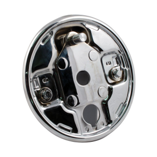 Rear Hydraulic Brake Backing Plate, Chrome 63-72 B.T. For Hydraulic Dr i gruppen Reservdelar & Tillbehr / Hjul & bromsar / Bromsar / Trumbromsar hos Blixt&Dunder AB (905220)