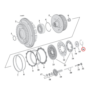 Retaining Ring, Clutch Adjuster Plate Clutch: 90-23 B.T. (Incl. 15-20 i gruppen Reservdelar & Tillbehr / Vxellda & transmission / Koppling / Koppling hos Blixt&Dunder AB (906971)