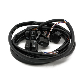 Handlebar Switch & Wiring Kit. Standard. Black 96-06 Softail, Dyna i gruppen Reservdelar & Tillbehr / Eldelar / vrig El / Kabelstammar hos Blixt&Dunder AB (920184)