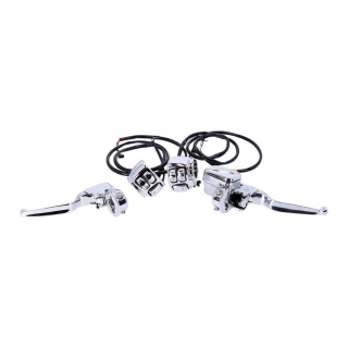 Handlebar Control, Switch & Wiring Kit. Can-Bus. Chrome 11-23 Softail i gruppen Reservdelar & Tillbehr / Styren & Tillbehr / Handtag, Reglage & Tillbehr  / Handtags-kit hos Blixt&Dunder AB (920773)