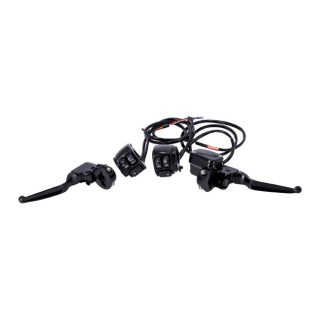 Handlebar Control, Switch & Wiring Kit. Can-Bus. Black 11-23 Softail ( i gruppen Reservdelar & Tillbehr / Styren & Tillbehr / Handtag, Reglage & Tillbehr  / Handtags-kit hos Blixt&Dunder AB (920780)