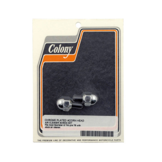 Colony, 54-78 Air Cleaner Screws. Chrome Acorn 67-E78 B.T., 66-85 Xl, i gruppen Reservdelar & Tillbehr / Frgasare & Insprut / vrigt Luftrenare hos Blixt&Dunder AB (929031)