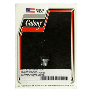 Colony Case Drain / Oil Pump Plug Crankcase: 36-70 B.T., 37-73 45