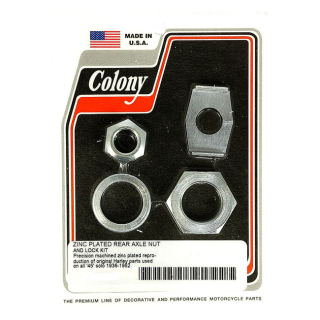 Colony Rear Axle Nut & Lock Kit 36-52 45