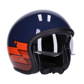 Roeg Sundown Helmet Lightning Gloss Navy Size M i gruppen Klder & Utrustning / Hjlmar / ROEG Sundown hos Blixt&Dunder AB (936290)