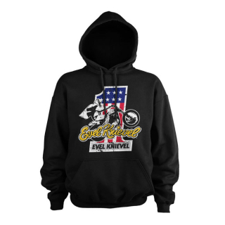 Evel Knievel No. 1 Hoodie Black Size 2Xl i gruppen Klder & Utrustning / Klder / Sweatshirts och Hoodies hos Blixt&Dunder AB (939925)