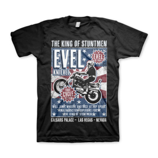 Evel Knievel Poster T-shirt i gruppen Klder & Utrustning / Klder / T-shirts hos Blixt&Dunder AB (939983_r)