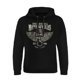 Evel Knievel Motorcycles Epic Hoodie Black Size 2Xl i gruppen Klder & Utrustning / Klder / Sweatshirts och Hoodies hos Blixt&Dunder AB (941185)