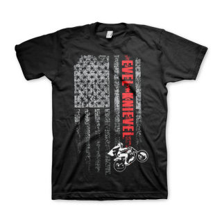 Evel Knievel Flag T-shirt i gruppen Klder & Utrustning / Klder / T-shirts hos Blixt&Dunder AB (941186_r)