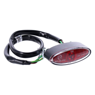 Mini Oval, Led Taillight. Black. Red Lens Null i gruppen Reservdelar & Tillbehr / Lampor & Tillbehr / Baklampor & Tillbehr / Baklampor LED hos Blixt&Dunder AB (943805)