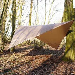 Fostex TF-2215 tarp wolf brown  Very lightweight tarp. Ideal for vario i gruppen  hos Blixt&Dunder AB (947971)
