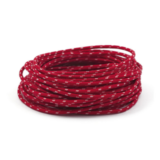 Classic Cloth Covered Wiring, 25Ft. Roll. Red/White i gruppen Reservdelar & Tillbehör / Eldelar / Elkabel & Kontakter / Elkabel hos Blixt&Dunder AB (951802)