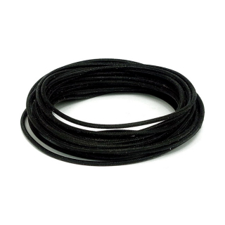 Textilkabel (Tygbekldd kabel) Svart i gruppen Reservdelar & Tillbehr / Eldelar / Elkabel & Kontakter / Elkabel hos Blixt&Dunder AB (951824)
