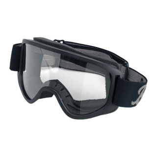 Biltwell Moto 2.0 Script Goggles Black Most Open Face Helmets And Full i gruppen Klder & Utrustning / Glasgon & Goggles hos Blixt&Dunder AB (956176)