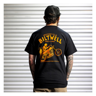Biltwell Wheelie Pocket T-Shirt Size S i gruppen Klder & Utrustning / Klder / T-shirts hos Blixt&Dunder AB (975432)