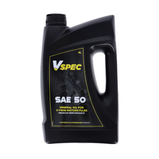 Vspec, SAE 50 (Mineral) motor oil. 4 liter bottle 36-83 B.T., 57-85 XL i gruppen Servicedelar & Olja / Motorolja hos Blixt&Dunder AB (975501)