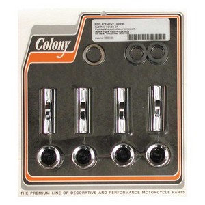 Colony, 36-39 Upper Pushrod Cover Kit. Chrome 36-39 61