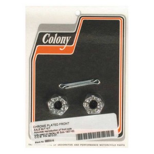 Colony Axle Nut Kit. Front 37-52 45