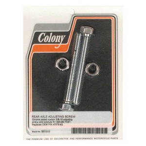 Colony Axle Adjuster Kit, Domed Hex 93-99 Softail i gruppen Reservdelar & Tillbehr / Hjul & bromsar / Axlar & tillbehr / Kedjestrckare hos Blixt&Dunder AB (989375)