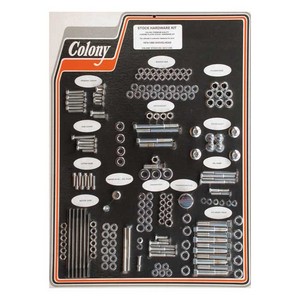 Colony Motor Screw Set 79-80 Shovel i gruppen Reservdelar & Tillbehr / Skruv- / monteringskit / Skruvkit Motor / Skruvkit Botten hos Blixt&Dunder AB (989568)