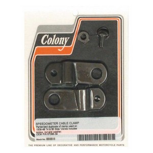 Colony, Speedo Cable Clamp. Black Parkerized 39-48 74