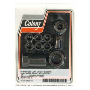 Colony, Floorboard Support Rod Mount Kit. Black All 32-73 45