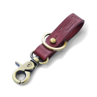 Trip Machine Key Fob Cherry Red / Anitque Gold To Your Belt Or Pants'L i gruppen Klder & Utrustning / vrigt / Nyckelringar & Gremlin Bells hos Blixt&Dunder AB (995548)