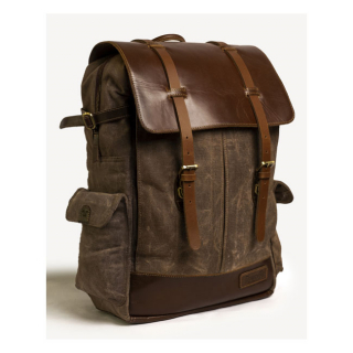 Trip Machine, Rambler Backpack. Vintage Tan Universal Heavy Duty Waxed i gruppen Klder & Utrustning / Vskor & Ryggsckar hos Blixt&Dunder AB (995687)