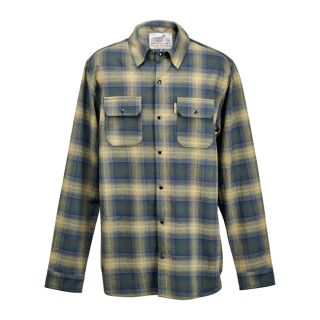 Biltwell Hi Test Flannel Shirt Moss Size S i gruppen Kläder & Utrustning / Kläder / Skjortor hos Blixt&Dunder AB (996728)