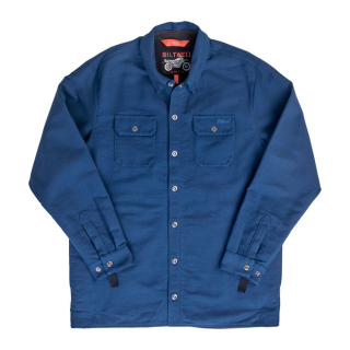 Biltwell El Dorado Shirt Jacket Navy i gruppen Klder & Utrustning / Klder / Jackor hos Blixt&Dunder AB (996739_r)