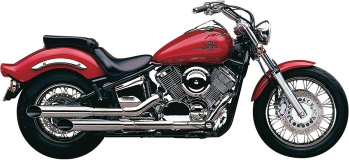 Cobra Exhaust System Classic Deluxe Slash Cut Chrome Classic Delux Xvs i gruppen Reservdelar & Tillbehr / Jap-Crap / Yamaha XVS Drag Star hos Blixt&Dunder AB (BLV2567)