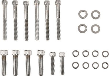 Drag Specialties Chrome Socket-Head Transmission Side Cover Bolt Kit K i gruppen Reservdelar & Tillbehr / Skruv- / monteringskit / Skruvkit Trans hos Blixt&Dunder AB (DS190382)