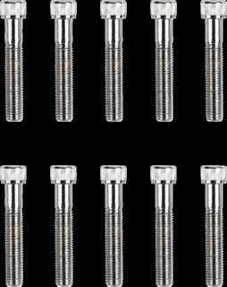 Drag Specialties Socket-Head Bolt 1/4-28X1.5 Knurled Chrome 1/4-28 X 1 i gruppen Verktyg & Skruv / Skruv, muttrar & brickor / Kromat / Kromad Standard insex / Kromad Standard insex 1/4' hos Blixt&Dunder AB (DS190564)